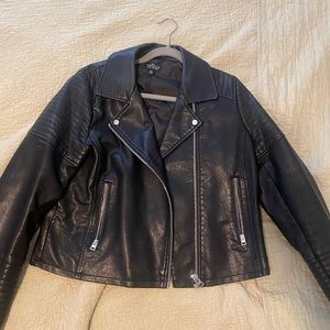 Topshop leather jacket